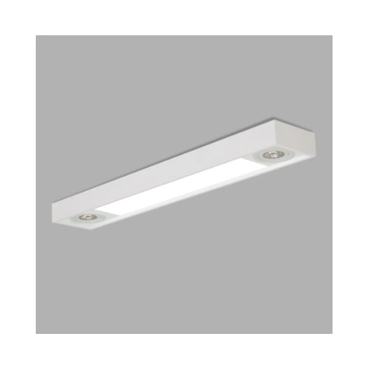 PLAFON DE SOBREPOR TROPICAL RETANGULAR 1 TUBULAR T8 120CM 128X7,5CM ALUMÍNIO E ACRÍLICO | USINA 4705/125F PLAFON DE SOBREPOR TROPICAL RETANGULAR 1 TUBULAR T8 120CM 128X7,5CM ALUMÍNIO E ACRÍLICO | USINA 4705/125F