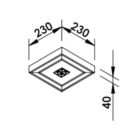 PLAFON FIT EDGE 16,8W COM 4 FOCOS 10º 4W 4000K 127/220V 230X230X40MM | NEWLINE PL0126LED4 PLAFON FIT EDGE 16,8W COM 4 FOCOS 10º 4W 4000K 127/220V 230X230X40MM | NEWLINE PL0126LED4