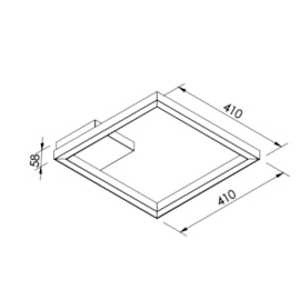 PLAFON  FIT LED 33,6W 3000K BIVOLT | NEWLINE 691LED3