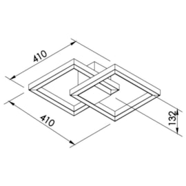 PLAFON FIT LED 50,4W 4000K 127/220V 410X410X132MM | NEWLINE 700LED4 PLAFON FIT LED 50,4W 4000K 127/220V 410X410X132MM | NEWLINE 700LED4
