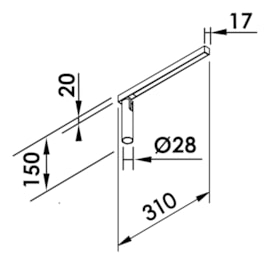 PLAFON FIT15 LED 1 SPOT 9,4W 127V 3000K 310X28X150MM | NEWLINE PL15027LED1 PLAFON FIT15 LED 1 SPOT 9,4W 127V 3000K 310X28X150MM | NEWLINE PL15027LED1