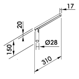 PLAFON FIT15 LED 1 SPOT 9,4W 220V 3000K 310X28X150MM | NEWLINE PL15027LED2 PLAFON FIT15 LED 1 SPOT 9,4W 220V 3000K 310X28X150MM | NEWLINE PL15027LED2