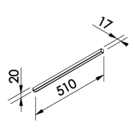 PLAFON FIT15 LED 8,8W 220V 2700K 510X17X20MM | NEWLINE PL15024LED2/27 PLAFON FIT15 LED 8,8W 220V 2700K 510X17X20MM | NEWLINE PL15024LED2/27