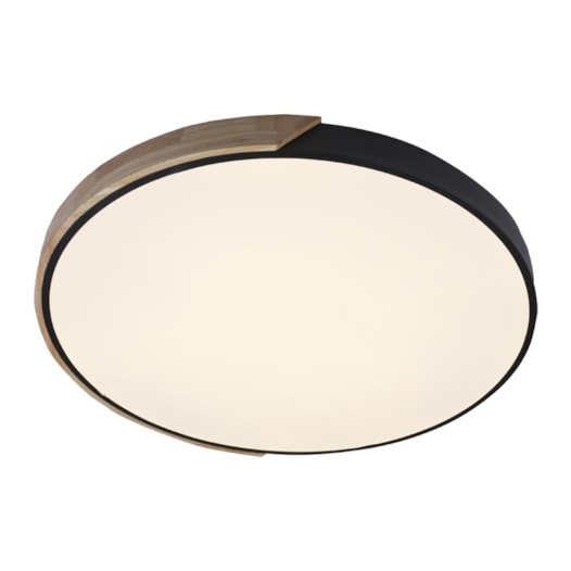 PLAFON IPÊ REDONDO 620X50 LED 45W 3000K 2322 LM BIVOLT PRETO + MADEIRA | USINA IMPORTS UI20035/62PT PLAFON IPÊ REDONDO 620X50 LED 45W 3000K 2322 LM BIVOLT PRETO + MADEIRA | USINA IMPORTS UI20035/62PT