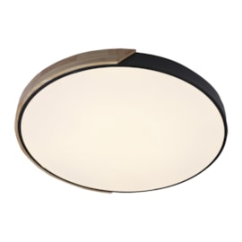 PLAFON IPÊ REDONDO 620X50 LED 45W 3000K 2322 LM BIVOLT PRETO + MADEIRA | USINA IMPORTS UI20035/62PT PLAFON IPÊ REDONDO 620X50 LED 45W 3000K 2322 LM BIVOLT PRETO + MADEIRA | USINA IMPORTS UI20035/62PT