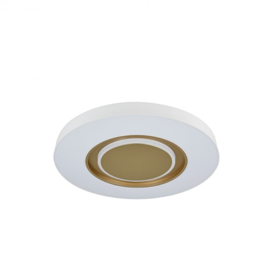 PLAFON LED DEVON POLICARBONATO E AÇO DOURADO | HEVVY 1157 LY-8763M DR