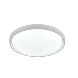 PLAFON LED MONTANA POLICARBONATO E AÇO BRANCO 48W 3000K | HEVVY 1164 LY-8762L