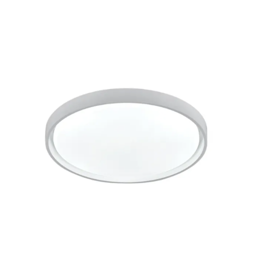 PLAFON LED MONTANA POLICARBONATO E AÇO BRANCO 48W 3000K | HEVVY 1164 LY-8762L