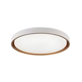 PLAFON LED MONTANA POLICARBONATO E AÇO DOURADO 24W 3000K | HEVVY 1160 LY-8762M