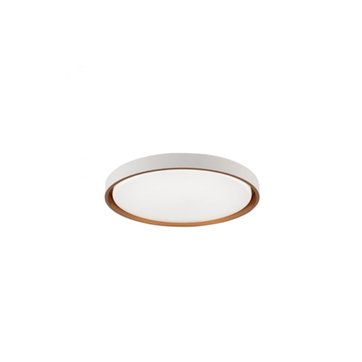 PLAFON LED MONTANA POLICARBONATO E AÇO DOURADO | HEVVY 1163 LY-8762L BC+DR