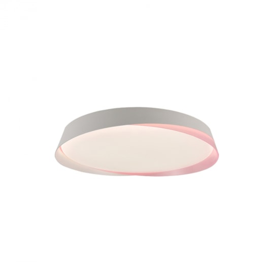 PLAFON LED NIX POLICARBONATO E AÇO ROSA | HEVVY 1155 LY-8788M BC+RS