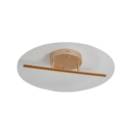 PLAFON LED RAZI 1MOD. 17W 3000K DOURADO FOSCO | NORDECOR 2499