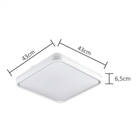 PLAFON LED VONTAE POLICARBONATO E AÇO BRANCO 48W 3000K | HEVVY 1149 LY-8809BM PLAFON LED VONTAE POLICARBONATO E AÇO BRANCO 48W 3000K | HEVVY 1149 LY-8809BM