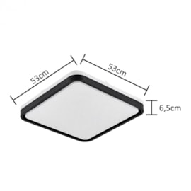PLAFON LED VONTAE POLICARBONATO E AÇO PRETO | HEVVY 1150 LY-8809BL PT PLAFON LED VONTAE POLICARBONATO E AÇO PRETO | HEVVY 1150 LY-8809BL PT
