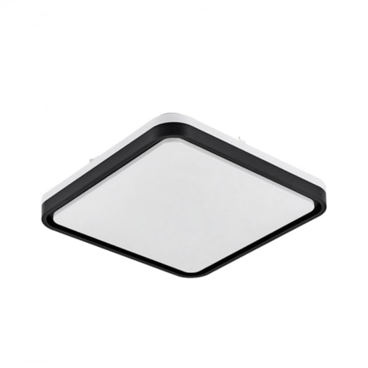 PLAFON LED VONTAE POLICARBONATO E AÇO PRETO | HEVVY 1150 LY-8809BL PT