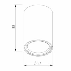 PLAFON LISSE II MODULO PAR16 LED 57X85MM | NEWLINE MO03020