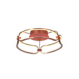 PLAFON LÚMINA ROSE GOLD 47X47X17CM 1X35W 3000K | BELLA ILUMINAÇÃO BB016SE PLAFON LÚMINA ROSE GOLD 47X47X17CM 1X35W 3000K | BELLA ILUMINAÇÃO BB016SE