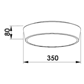 PLAFON LUNARE 350X350X80MM 25,2W 3000K 127/220V | NEWLINE PL02042LED3 PLAFON LUNARE 350X350X80MM 25,2W 3000K 127/220V | NEWLINE PL02042LED3