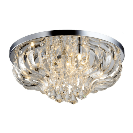 PLAFON MARIA JULIA METAL E CRISTAL PRATA TRANSPARENTE 5XG9| HEVVY 0621 SL-5616/C5 PLAFON MARIA JULIA METAL E CRISTAL PRATA TRANSPARENTE 5XG9| HEVVY 0621 SL-5616/C5