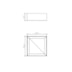 PLAFON MEIO ESQUADRO MADEIRA 30X30X12CM | ACCORD 495