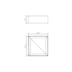 PLAFON MEIO ESQUADRO MADEIRA 40X40X12CM | ACCORD 494
