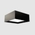 PLAFON MEIO ESQUADRO MADEIRA 40X40X12CM | ACCORD 494