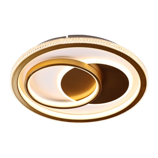 PLAFON MILETO REDONDO DUPLO 430XH60 LED 62W 3000K 2332 LM BIVOLT CHAMPAGNE | USINA IMPORTS UI20052/43CP-M PLAFON MILETO REDONDO DUPLO 430XH60 LED 62W 3000K 2332 LM BIVOLT CHAMPAGNE | USINA IMPORTS UI20052/43CP-M