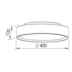 PLAFON RING 3 CFL 25W 400X105MM | NEWLINE 9046