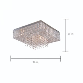 PLAFON SARAH METAL, AÇO E CRISTAL PRATA TRANSPARENTE 6XG9 | HEVVY 0575 SL-94650/C6 PLAFON SARAH METAL, AÇO E CRISTAL PRATA TRANSPARENTE 6XG9 | HEVVY 0575 SL-94650/C6