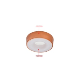 PLAFON SOBREPOR DÂNDI REDONDO DIREITA E INDIRETA 3000K 16,4W Ø34CM ALUMÍNIO E ACRÍLICO BRANCO | USINA 19000/34LEDBTBT PLAFON SOBREPOR DÂNDI REDONDO DIREITA E INDIRETA 3000K 16,4W Ø34CM ALUMÍNIO E ACRÍLICO BRANCO | USINA 19000/34LEDBTBT