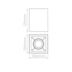 PLAFON SQUARE OUT MR16 100X100MM BRANCO | STELLA STH20915BR