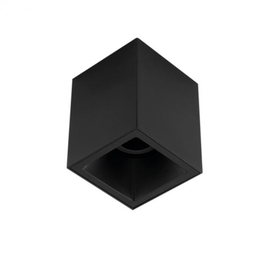 PLAFON SQUARE OUT MR16 100X100MM PRETO | STELLA STH20915PTO PLAFON SQUARE OUT MR16 100X100MM PRETO | STELLA STH20915PTO