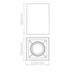 PLAFON SQUARE OUT PAR20 120X120MM BRANCO | STELLA STH20920BR