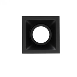 PLAFON SQUARE OUT PAR20 120X120MM PRETO | STELLA STH20920PTO