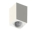 PLAFON TOWER QUADRADO FACE PLANA MR16/DICROICA BRANCO 72X72X100MM | SAVEENERGY SE-385.2523