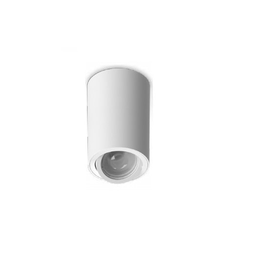 PLAFON TOWER REDONDO FACE PLANA MR16/DICROICA BRANCO 72X100MM | SAVEENERGY SE-385.2534