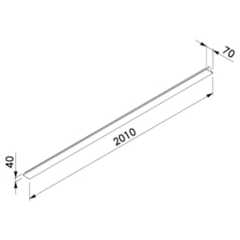 PLAFON UP LED 30,4W 127/220V 2700K 2010X70X40MM | NEWLINE PLUP007LED27 PLAFON UP LED 30,4W 127/220V 2700K 2010X70X40MM | NEWLINE PLUP007LED27