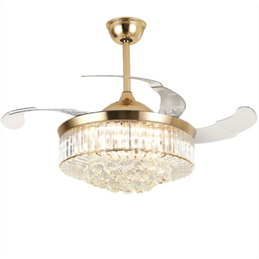 PLAFON VENTILADOR RETRÁTIL AIR CRISTAL MULTICOR 60W 46X59CM BIVOLT FERRO E ACRÍLICO DOURADO | OPUS LED OPS 85612 PLAFON VENTILADOR RETRÁTIL AIR CRISTAL MULTICOR 60W 46X59CM BIVOLT FERRO E ACRÍLICO DOURADO | OPUS LED OPS 85612