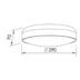 PLAFON VICTORIA 2 CFL 25W 290X95MM | NEWLINE 160