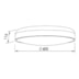 PLAFON VICTORIA 5 CFL 25W 600X115MM | NEWLINE 162