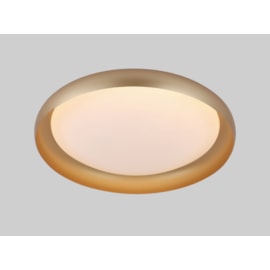 PLAFON WELL DOURADO 34W 3000K 2550lm BIVOLT 450MM | SL ILUMINAÇÃO 485