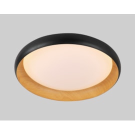 PLAFON WELL PRETO/MADEIRA 52W 3000K 3900lm BIVOLT 550MM | SL ILUMINAÇÃO 489 PLAFON WELL PRETO/MADEIRA 52W 3000K 3900lm BIVOLT 550MM | SL ILUMINAÇÃO 489