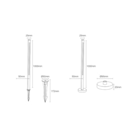 POLE HIGH 14.8W  2700K | ROMALUX 10132 POLE HIGH 14.8W  2700K | ROMALUX 10132