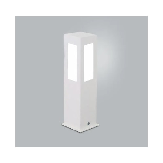 POSTE BALIZADOR ALBERINO EXTERNO 30X9X9CM ALUMÍNIO E VIDRO | USINA 5520/30 POSTE BALIZADOR ALBERINO EXTERNO 30X9X9CM ALUMÍNIO E VIDRO | USINA 5520/30