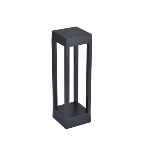 POSTE BALIZADOR LED ZEAN RETANGULAR EXTERNO 3000K 10W BIVOLT 40X12X12CM PRETO | NORDECOR 2683