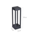 POSTE BALIZADOR LED ZEAN RETANGULAR EXTERNO 3000K 10W BIVOLT 40X12X12CM PRETO | NORDECOR 2683