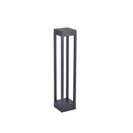 POSTE BALIZADOR LED ZEAN RETANGULAR EXTERNO 3000K 10W BIVOLT 60X12X12CM PRETO | NORDECOR 2684