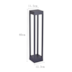 POSTE BALIZADOR LED ZEAN RETANGULAR EXTERNO 3000K 10W BIVOLT 60X12X12CM PRETO | NORDECOR 2684