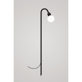 POSTE BALIZADOR PIPE GLOBE COM FINCO EXTERNO 80XØ10CM METAL E VIDRO | TKS 1349 POSTE BALIZADOR PIPE GLOBE COM FINCO EXTERNO 80XØ10CM METAL E VIDRO | TKS 1349