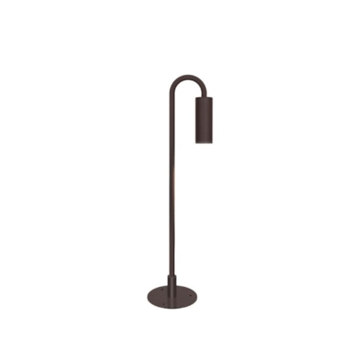 POSTE BALIZADOR PIPE HOOK SMALL COM BASE COM DIFUSOR EXTERNO 50X9X10,7CM METAL E ACRÍLICO | TKS 1319